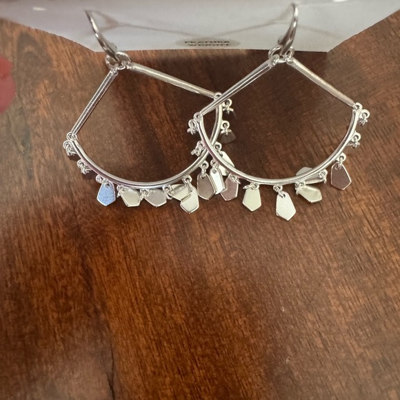 Kendra Scott Silver Earrings - Picture 2 of 3